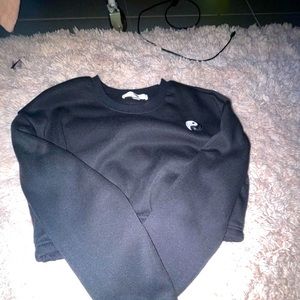 Black crop sweater